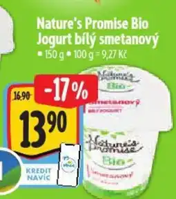 Albert Nature's Promise Bio Jogurt bílý smetanový nabídka