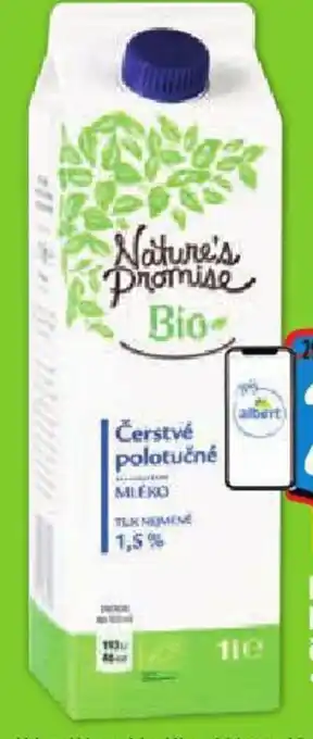 Albert Nature's Promise Bio Mléko čerstvé 1,5% nabídka