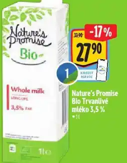 Albert Nature's Promise Bio Trvanlivé mléko 3,5% nabídka