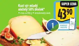 Albert Kozí sýr mladý uleželý 50% bloček nabídka