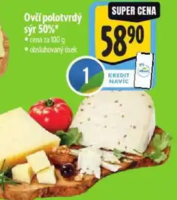 Albert Ovčí polotvrdý sýr 50% nabídka
