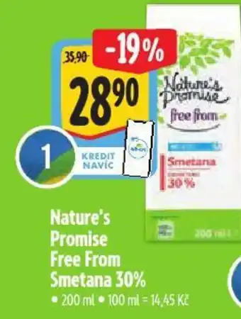 Albert Nature's Promise Free From Smetana 30% nabídka