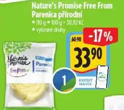 Albert Nature's Promise Free From Parenica přírodní nabídka