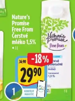 Albert Nature's Promise Free From Čerstvé mléko 1,5% nabídka