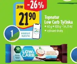 Albert Topnatur Low Carb Tyčinka nabídka