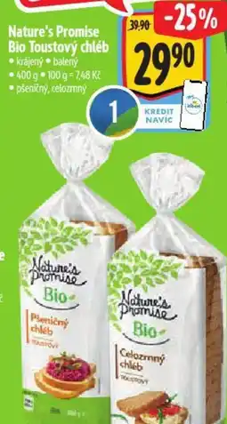 Albert Nature's Promise Bio Toustový chléb nabídka