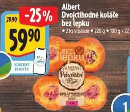 Albert Albert Dvojctihodné koláče bez lepku nabídka
