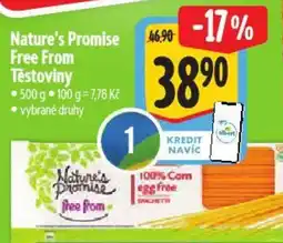 Albert Nature's Promise Free From Těstoviny nabídka