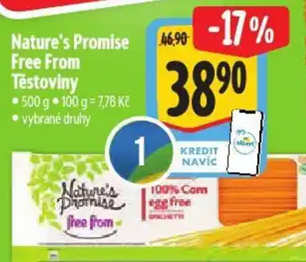 Albert Nature's Promise Free From Těstoviny nabídka