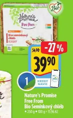 Albert Nature's Promise Free From Bio Semínkový chléb nabídka