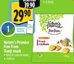 Albert Nature's Promise Free From Slaný snack nabídka