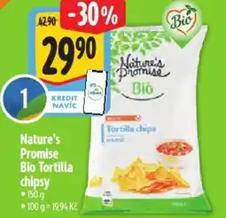 Albert Nature's Promise Bio Tortilla chipsy nabídka