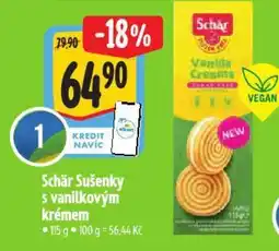 Albert Schär Sušenky s vanilkovým krémem nabídka