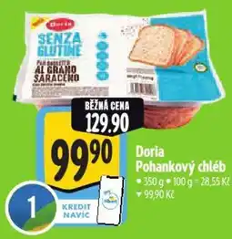 Albert Doria Pohankový chléb nabídka