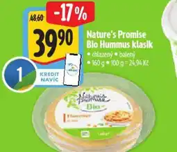 Albert Nature's Promise Bio Hummus klasik nabídka