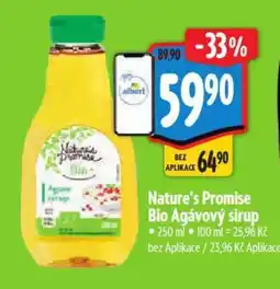 Albert Nature's Promise Bio Agávový sirup nabídka