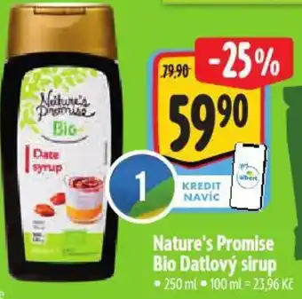 Albert Nature's Promise Bio Datlový sirup nabídka