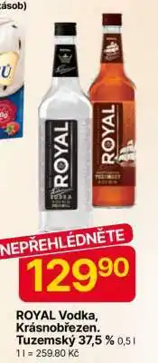 Hruška ROYAL Vodka, Krásnobřezen. Tuzemský 37,5 % nabídka