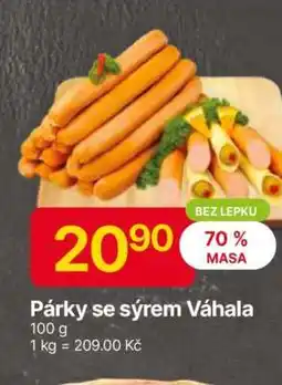 Hruška Párky se sýrem Váhala nabídka