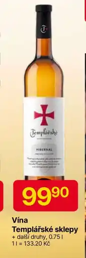 Hruška Víno Templářské sklepy nabídka