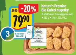 Albert Nature's Promise Bio Kuřecí nuggetky nabídka