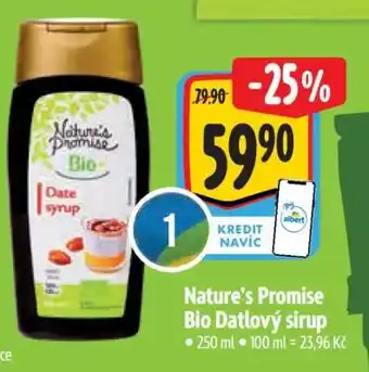 Albert Nature's Promise Bio Datlový sirup nabídka