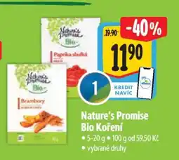 Albert Nature's Promise Bio Koření nabídka