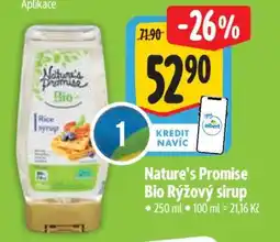 Albert Nature’s Promise Bio Rýžový sirup nabídka
