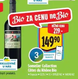 Albert Somelier Collection Côtes du Rhône Bio nabídka