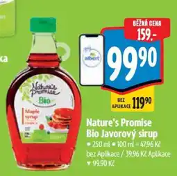 Albert Nature’s Promise Bio Javorový sirup nabídka
