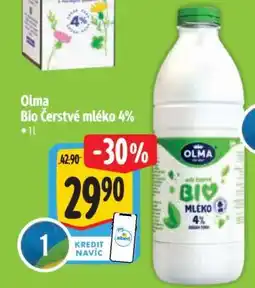 Albert Olma Bio Čerstvé mléko 4% nabídka