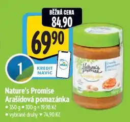 Albert Nature's Promise Arašídová pomazánka nabídka