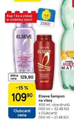 Tesco Elseve šampon na vlasy nabídka