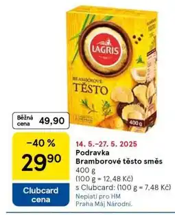 Tesco Podravka Bramborové těsto směs nabídka