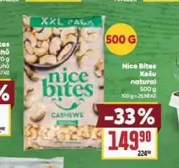 Billa Nice bites kešu natural nabídka