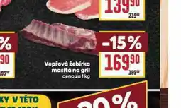 Billa Vepřová žebírka na gril nabídka