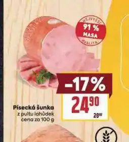 Billa Písecká šunka nabídka