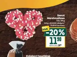 Billa Donut marshmallows nabídka
