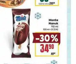Billa Monte nanuk nabídka