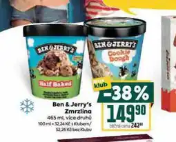 Billa Ben & jerry´s zmrzlina nabídka