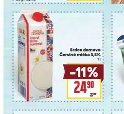 Billa Čerstvé mléko 3,5% nabídka