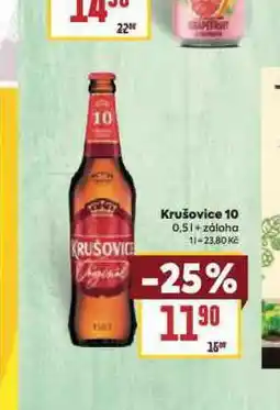 Billa Pivo krušovice 10 nabídka