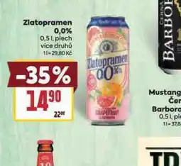 Billa Zlatopramen radler 0,0% nabídka
