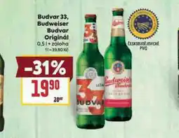 Billa Pivo budweiser budvar original nabídka