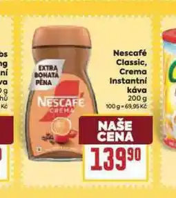 Billa Nescafé classic, crema nabídka