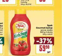 Billa Spak gourmet kečup nabídka