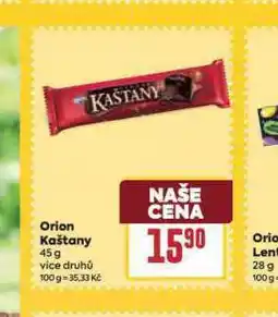 Billa Orion kaštany nabídka