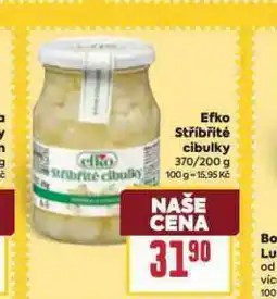 Billa Efko stříbřité cibulky nabídka