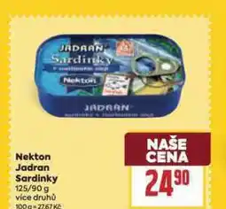 Billa Nekton jadran sardinky nabídka