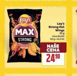 Billa Lay´s strong hot wings nabídka